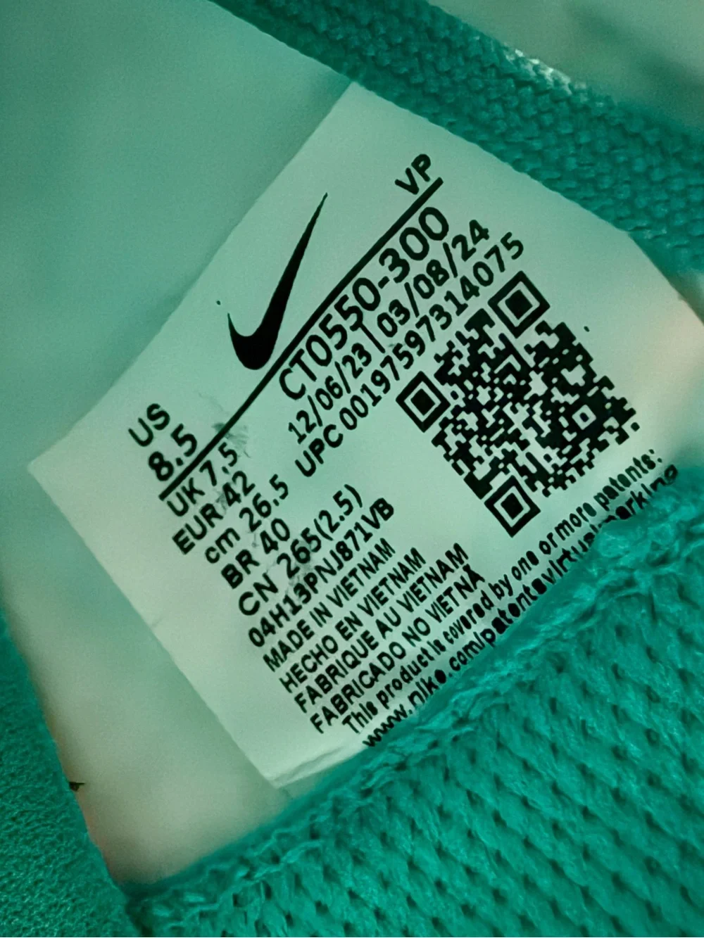 Nike men’s size